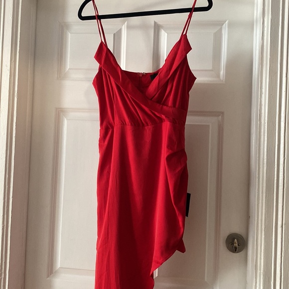 Lulus Red Asymmetrical Dress - Picture 3 of 3